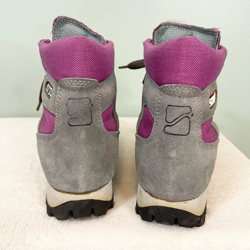 Scarpa Women's Gray Purple Gore Tex Lace Up Hiking Boots Size 40 - Picture 10 of 13